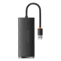Baseus Lite Series Hub 4in1 USB to 4x USB 3.0, 25cm (Black) Фото num