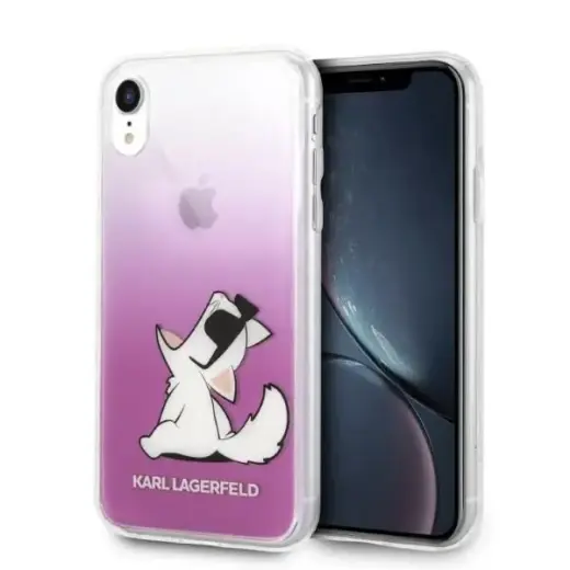 Karl Lagerfeld Choupette Fun phone case for iPhone XR pink Photo