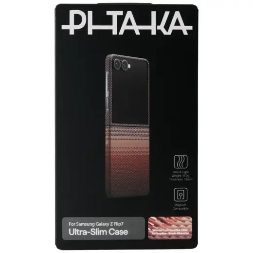 PITAKA Ultra-Slim maciņš telefonam Galaxy Z Flip7 sunset Foto 7