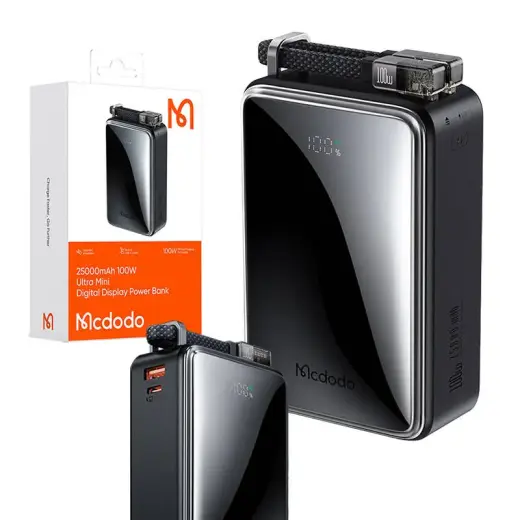 Power Bank Mcdodo MC-0561 Digital Dis 25000mAh,100W (black) Photo
