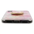 Fusion Marble Ring maciņš ar statīvu telefonam iPhone 11 Pro rozā (dizains Marble) — Foto 3