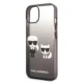 Karl Lagerfeld Gradient Karl and Choupette Case for iPhone 14 Plus Black — Foto 6