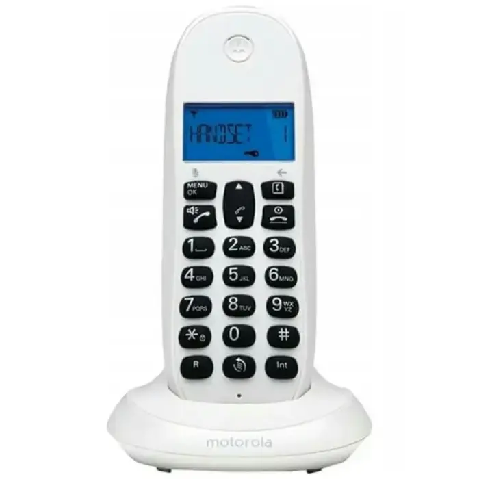 Cordless landline phone Motorola C1001CB+ white