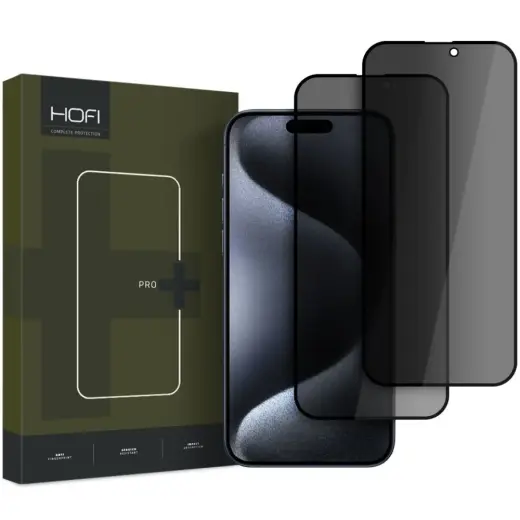 Hofi Pro+ Anti Spy tempered glass for iPhone 16 Privacy