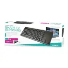Omega OKB004B Wireless Keyboard + TouchPad For Smart TV | Android | MacOS | Linux | iTV | 2.4 Ghz USB Black (ENG) Photo