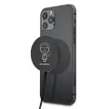 Karl Lagerfeld wireless induction charger (MagSafe compatible) 15W + USB Type C cable black (KF000566-0) Фото num