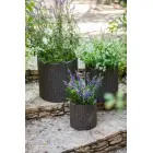 Puķu podu komplekts Cylinder Planters S+M+L brūns — Foto 6