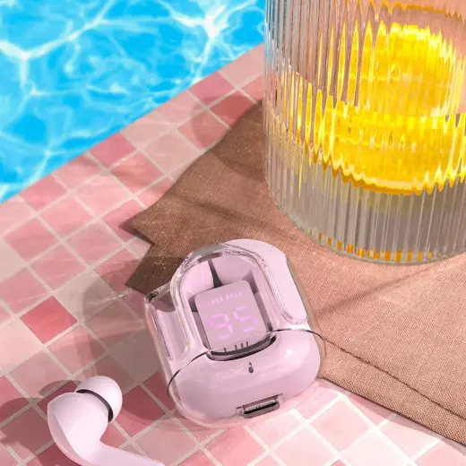 Acefast in -ear wireless headphones TWS Bluetooth pink (T6 pink lotus) Foto 12