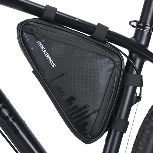 Rockbros B39-2 waterproof frame bicycle bag - black Фото num