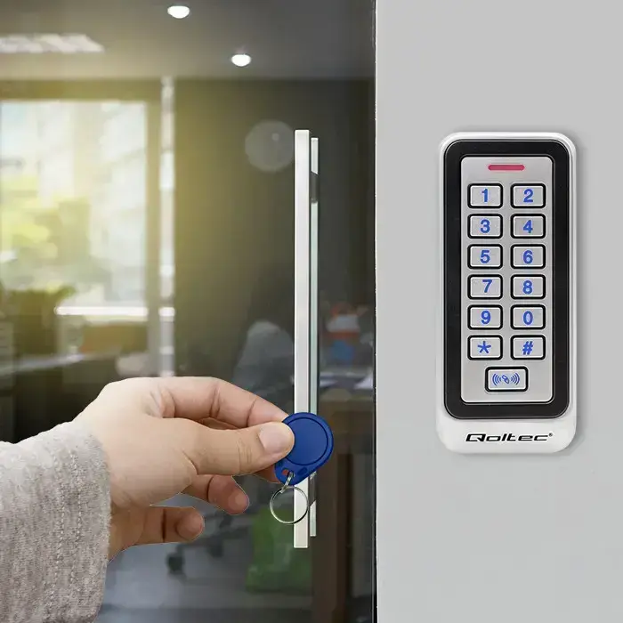 Qoltec Code lock TRITON  with RFID reader Code | Card | key fob | IP68 | EM Foto 6