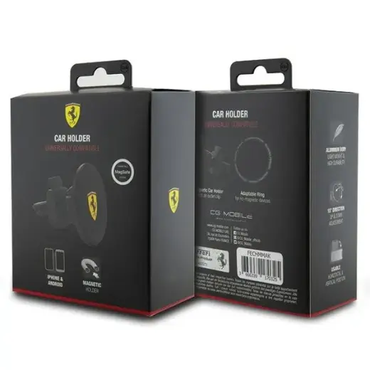 Ferrari uchwyt magnetyczny FECHMMAK do kratki czarny|black 2023 Collection MagSafe Foto 4