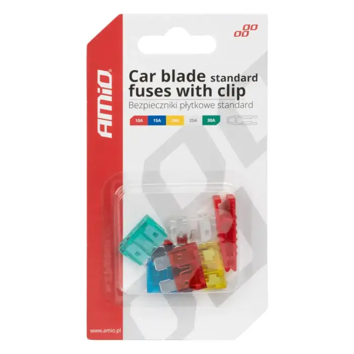 Auto plakanie standarta drošinātāji MIX AMIO-03380