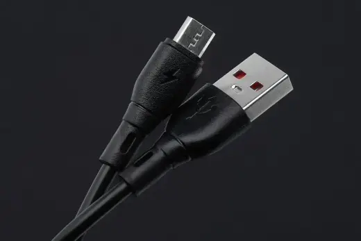 Cable USB A to Micro USB Blue Star 2A ECO 1 m PJ68-23-2 black Foto 3