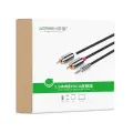 UGREEN AV116 3,5mm Jack to 2RCA (Cinch) Cable 2m black (AV116 10584) Photo