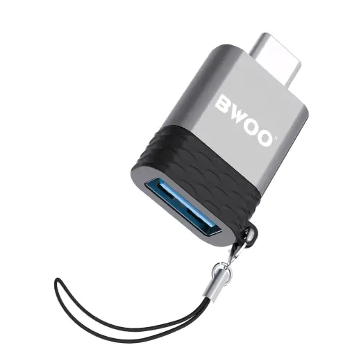 BWOO Adapter USB - USB-C Gray OTG BZ-35 Фото num