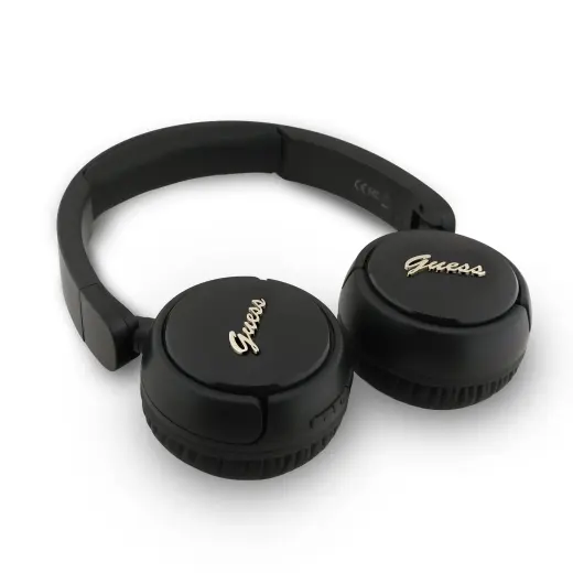 Guess Script Metal Logo Wireless Headphone Black