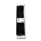 Qoltec Self-locking cable tie | 7.2*400mm | 50 pcs. | Nylon66 | UV | Black Foto 2