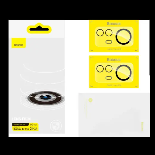 Baseus Xiaomi 12 Pro Camera Film 0.3mm Transparent (2pcs) + Cleaning Kit (SGQK000402) Foto 7