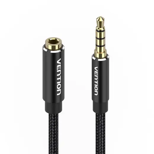 Cable Audio TRRS 3.5mm Male to 3.5mm Female Vention BHCBJ 5m Black Photo