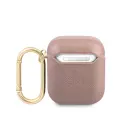 GUA2SASMP Guess Saffiano PC|PU Metal Logo Case for Airpods 1|2 Pink Foto 1