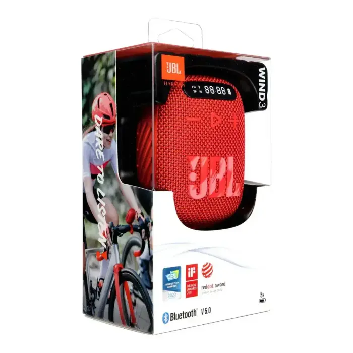 Wireless speaker JBL Wind 3 with handlebar holder red Foto 5