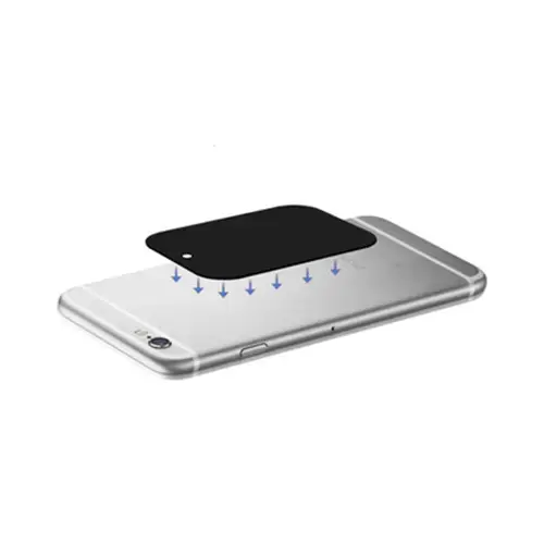 Metal plate for magnet holders - rectangular 35x45mm grey Foto 3