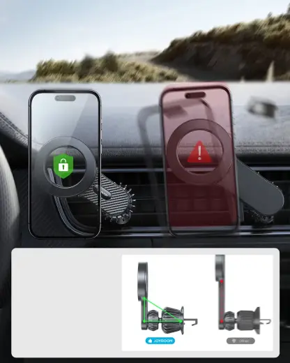 Magnetic car holder for iPhone with MagSafe Joyroom JR-ZS355 - black Photo