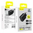Blavec Wall charger BC-7 GaN4 - Type C - PD QC 45W 3A with Type C to Type C cable (TCBC7G4-CB453A+CC) black Фото num