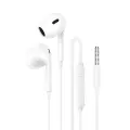 Borofone Earphones BM100 Max Fuente with microphone white Фото num
