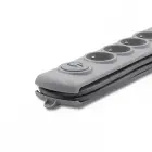 Qoltec Surge protector | 6 sockets | 1.8m | Grey — Foto 6
