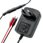 Qoltec Automatic charger for AGM GEL STD 12V battery | 1A | Rectifier with LED indicator Photo