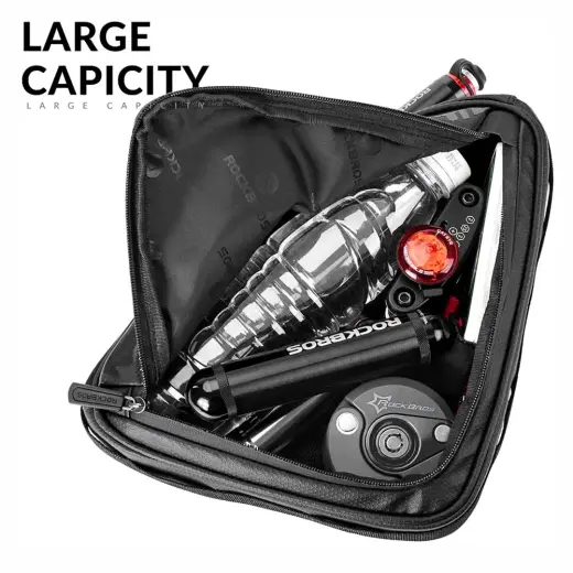 Rockbros B39-2 waterproof frame bicycle bag - black Фото num