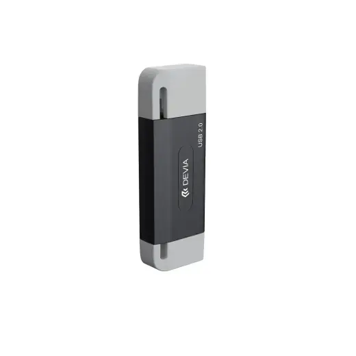 Devia card reader 2in1 EL239 USB/USB-C 2.0 black Foto 4