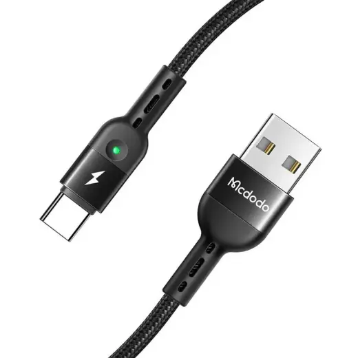 Mcdodo Omega CA-6420 провод для передачи данных и зарядки | USB-A на USB-C | 10W | 1.8m | черный Фото num
