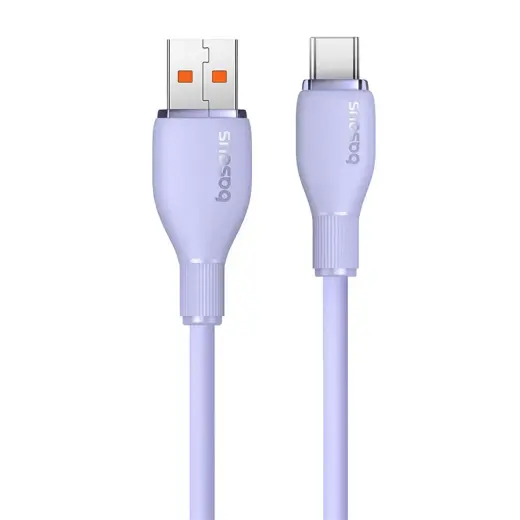 Baseus Pudding провод для передачи данных и зарядки | USB-A на USB-C | 100W | 2m | фиолетовый Фото num