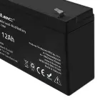 Qoltec  AGM battery | 6V | 12Ah | Maintenance-free | Efficient| LongLife | for UPS, scale, cash register Foto 4