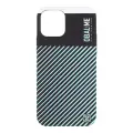 OBAL:ME Flossy Stripes Cover for Apple iPhone 12|12 Pro Black|Sky Blue Photo