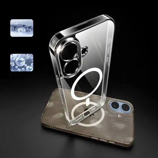Ugreen Classy Clear Magnetic Case for iPhone 16 Plus - Transparent Foto 6