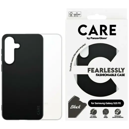 Etui CARE by PanzerGlass Fashion do       Samsung Galaxy S25 FE czarny