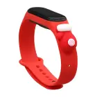 Strap Xmas for Xiaomi Mi Band 5 / 6 Christmas Silicone Strap Bracelet with Glove - Red Foto 1