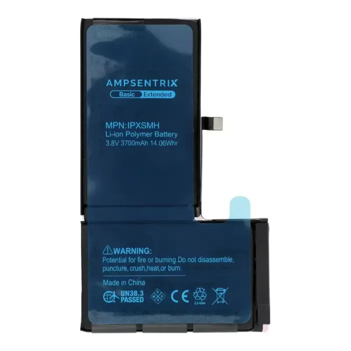  AmpSentrix Basic battery for iPhone XS Max (high capacity 3700 mAh) Фото num