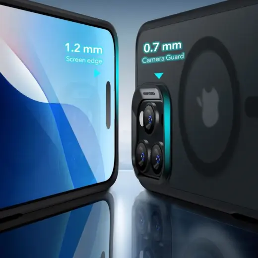 ESR Classic Hybrid HaloLock MagSafe ekrāna aizsargstikls priekš iPhone 16 Pro Frosted Black Foto 4