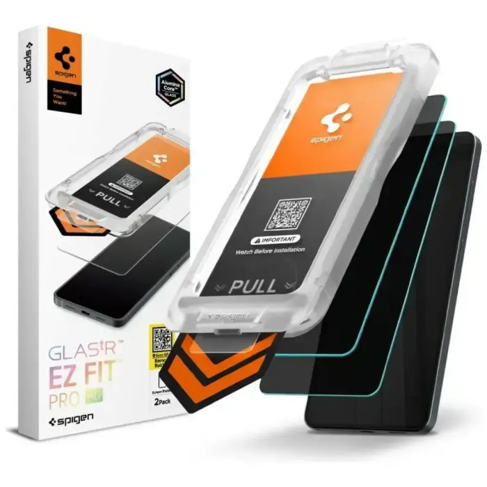 Spigen Glas.TR "EZ FIT PRO AC" Privacy Tempered Glass for Samsung Galaxy S26 2 pieces Foto 5