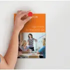 Tāfeles magnēti NOBO, 20 mm, 8 gab., sarkanā krāsā Foto 5