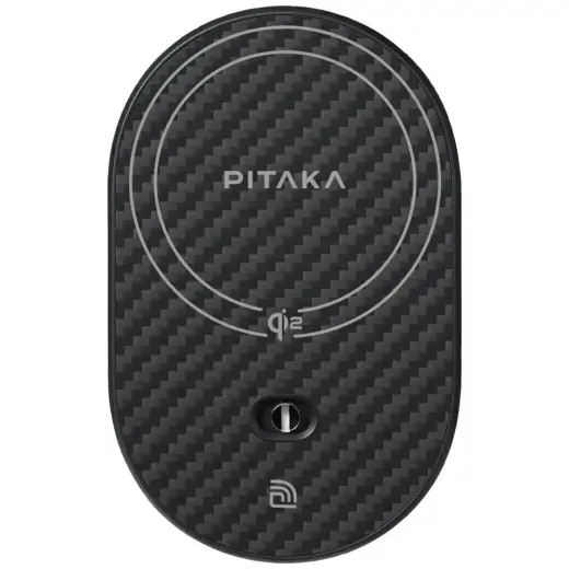 Car mount with wireless charger PITAKA MagEZ Pro 2 Qi2 15W NFC MagSafe black grey Foto 3