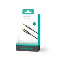 Joyroom stereo audio cable AUX 3.5 mm mini jack - USB-C for phone 1.2 m black (SY-A07) Photo