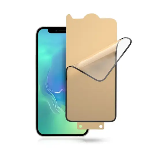 Bestsuit 6in1 set for iPhone 13 mini case | tempered glass flexi | back housing protector film | camera lens tempered glass | cloths | aplicator (D30 Buffer) Photo