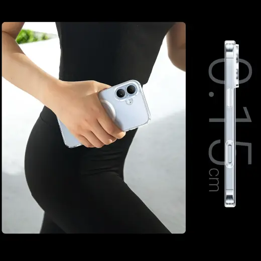 Ugreen Classy Clear Magnetic iPhone 16 Case - Transparent Foto 9
