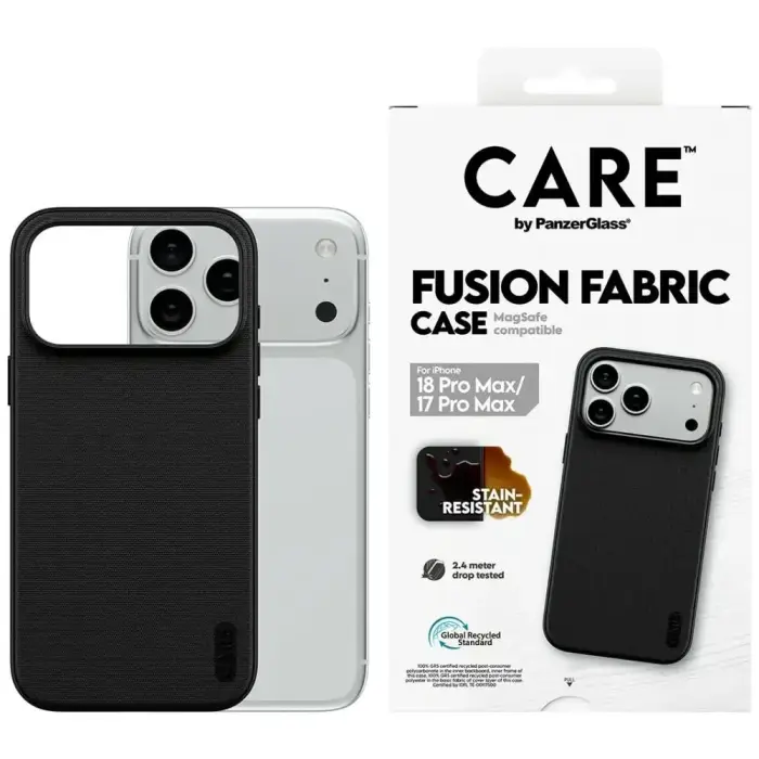 Case CARE by PanzerGlass Fusion Fabric   MagSafe for iPhone 18 Pro Max / 17 Pro Max black