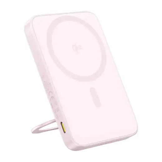 Baseus powerbank with stand PicoGo Qi2 5000mAh 20W (pink)